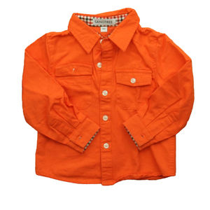 Sangtree Boys Orange Button Down Long Sleeve size: 4T